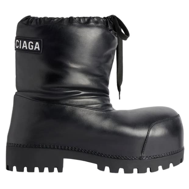 발렌시아가 알레스카 레더 로우 부츠