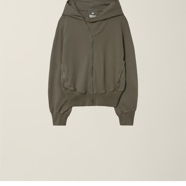 누마레 ee 커브드 후드집업 모던 모카