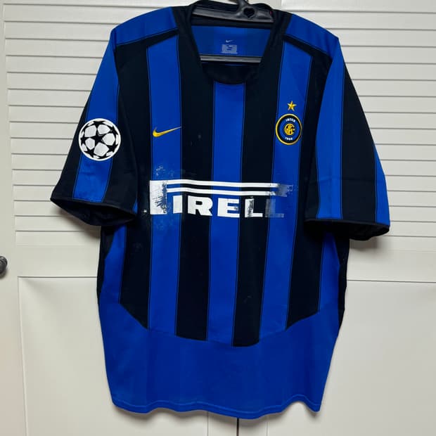 03-04 인터밀란 홈 No.7 VAN DER MEYDE 나이키 유니폼