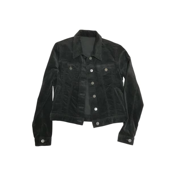 vintage black denim jacket