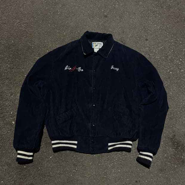 빈티지 코듀로이 바시티