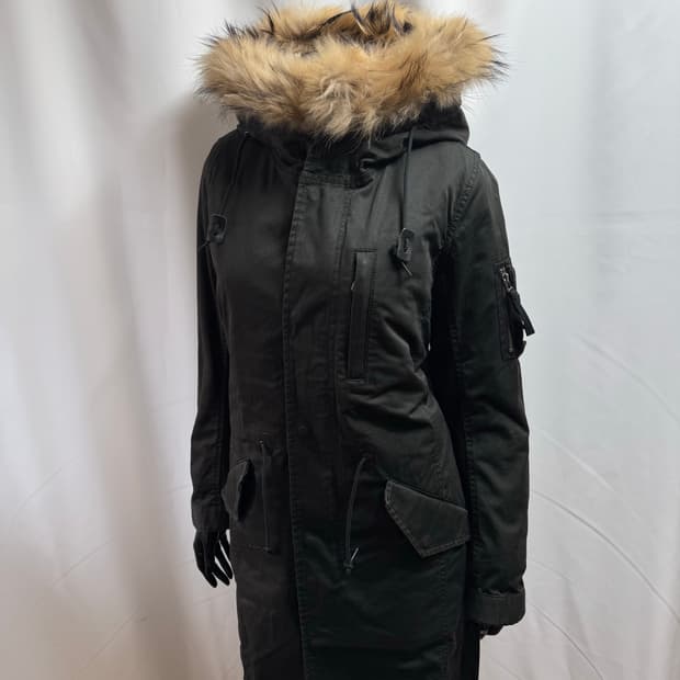 american pag cie 플러프 피쉬테일 야상 점퍼