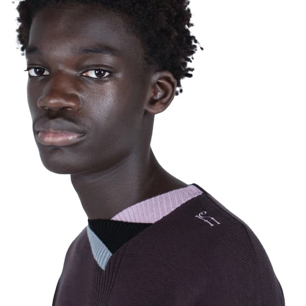 [50]키코 코스타디노브 25fw VIG 멀티 카라 니트/다크 브라운