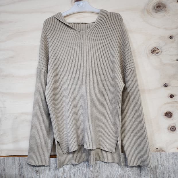 517) 여성 후디골지 니트 셋업