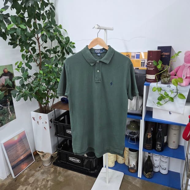 폴로랄프로렌 피케 칼라 반팔티셔츠 M