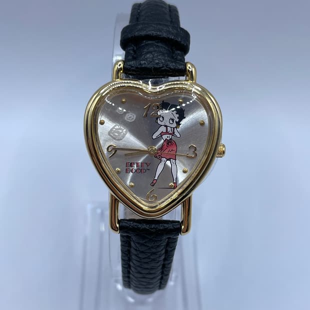 00‘s Betty Boop 베티붑 빈티지 하트 페이스 시계