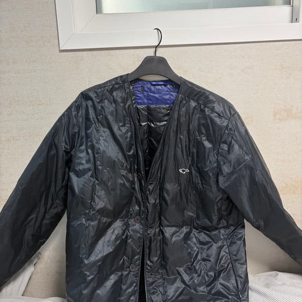 네이더스 구스다운 경량패딩 네이비 유광 5