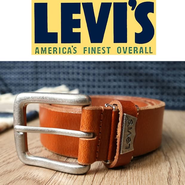 
LEVIS 리바이스 튼튼한 가죽 벨트 32미만