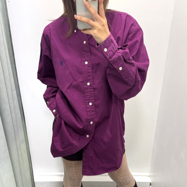 폴로 퍼플 셔츠 