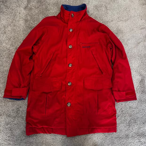 몽벨 레드 폴라텍 플리스 마운틴 자켓L