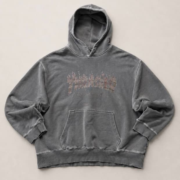 Thrasher 트레셔 피그먼트 후드티
