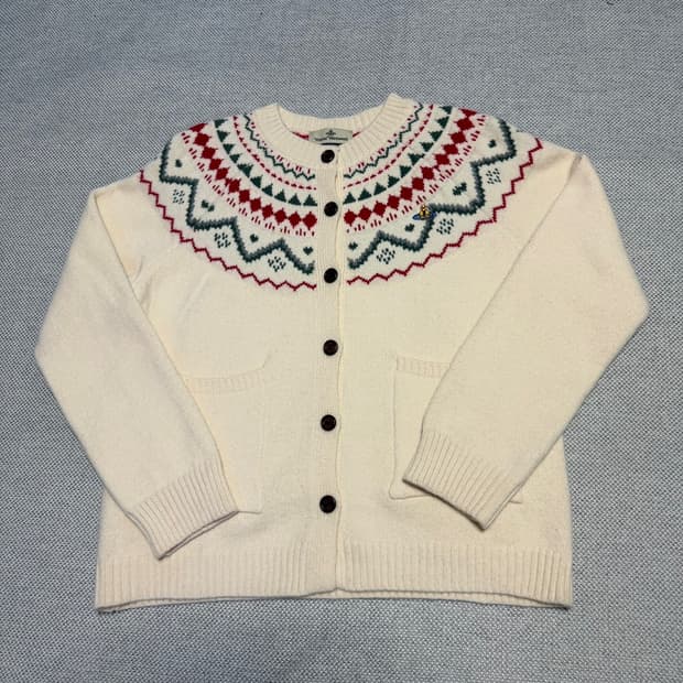 비비안웨스트우드 노르딕 패턴 가디건