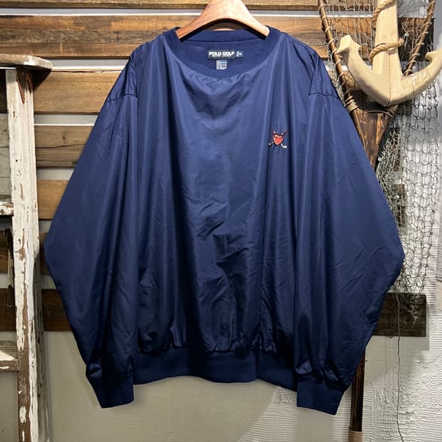 [XL]폴로 랄프로렌 골프 네이비 나일론 웜업