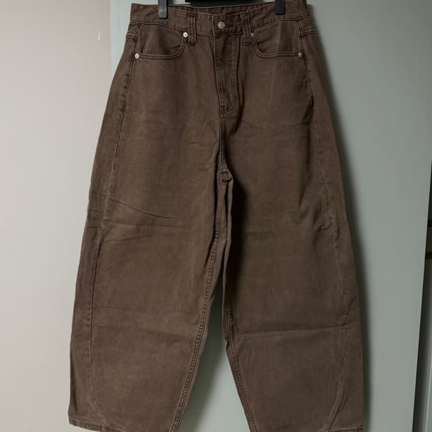 (새상품) 노운 - wide curved denim pants