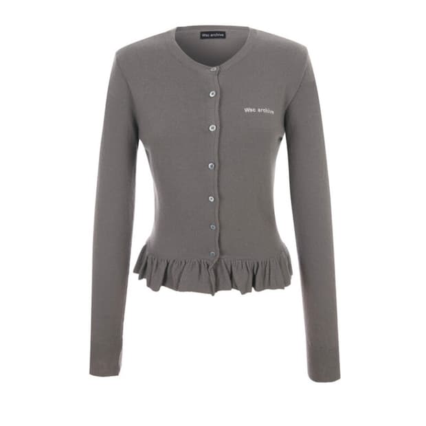 wsc아카이브 Frilling knit cardigan 003