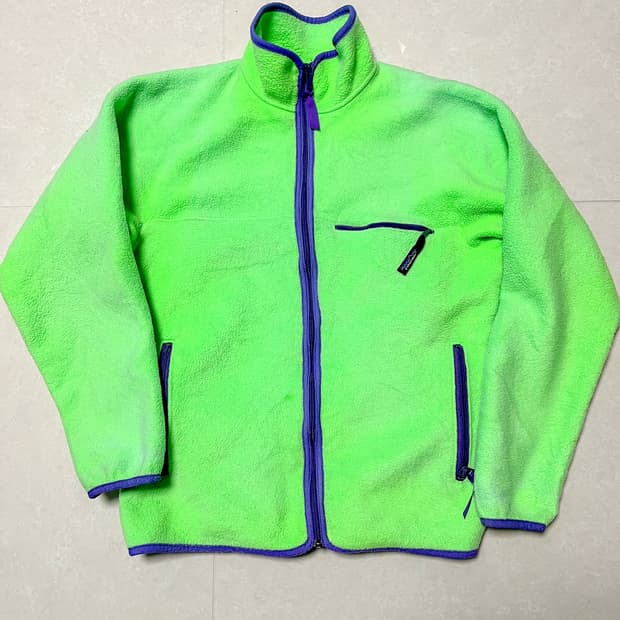 Rare) 80s-90s 미제 파타고니아 신칠라 라임그린 L