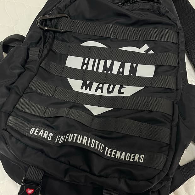 휴먼메이드 밀리터리 백팩 블랙