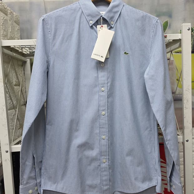 라코스테 남성셔츠 95 스트라이프 긴소매 셔츠 MM54