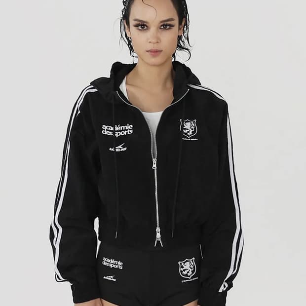 배드블러드 ADS 빈티지 후드 트랙 자켓 블랙 M