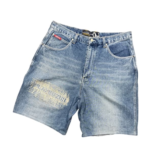 Vintage 빈티지 스티치 디테일 데님 하프팬츠
