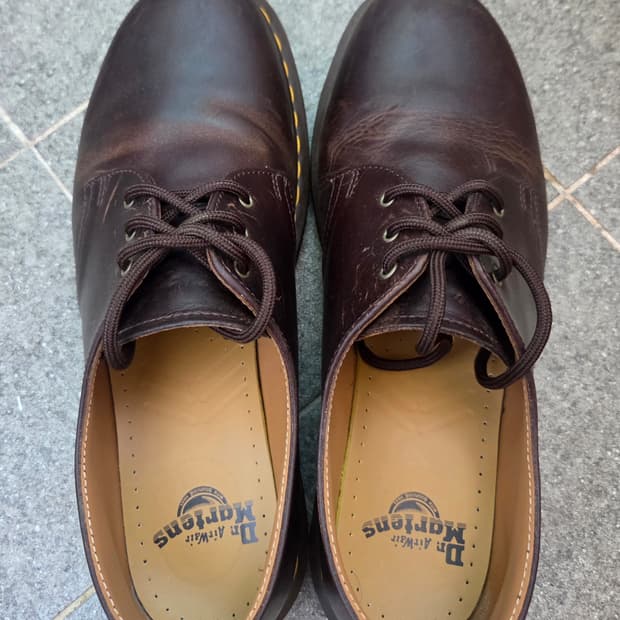 UK9 280 닥터마틴 1461 3홀 빈티지 브라운 / 크레이지홀스 호스