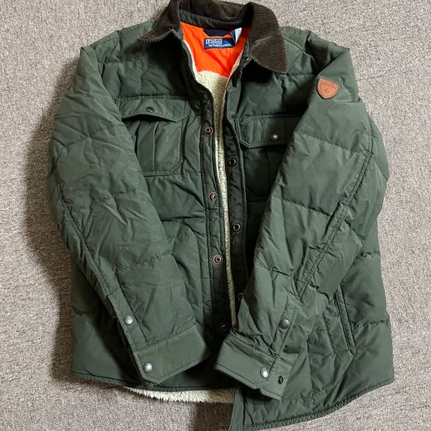 폴로 랄프로렌 퀄팅 양털 자켓 사이즈 M