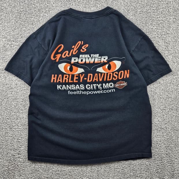 USA 할리데이비슨 미주리 캔자스시티 반팔 티셔츠 ( L )/ 11687