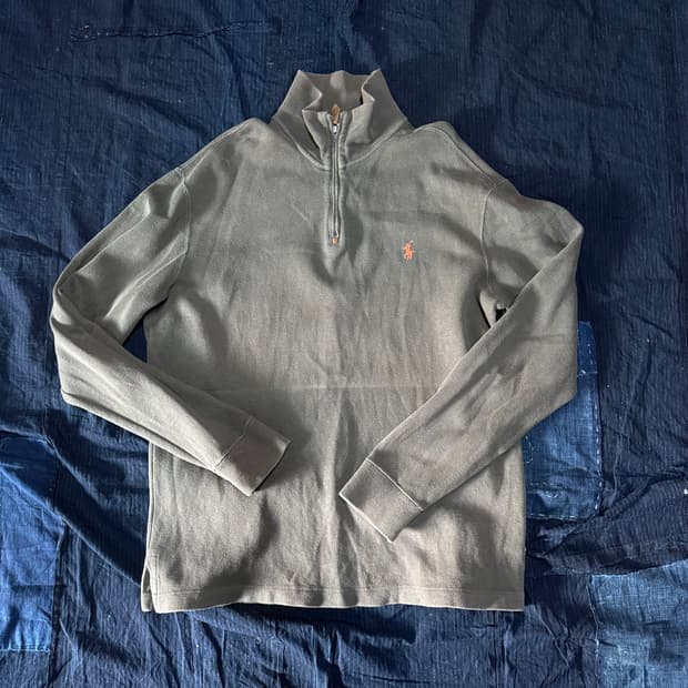 90's 폴로 랄프로렌 쿼터집업 풀오버 M