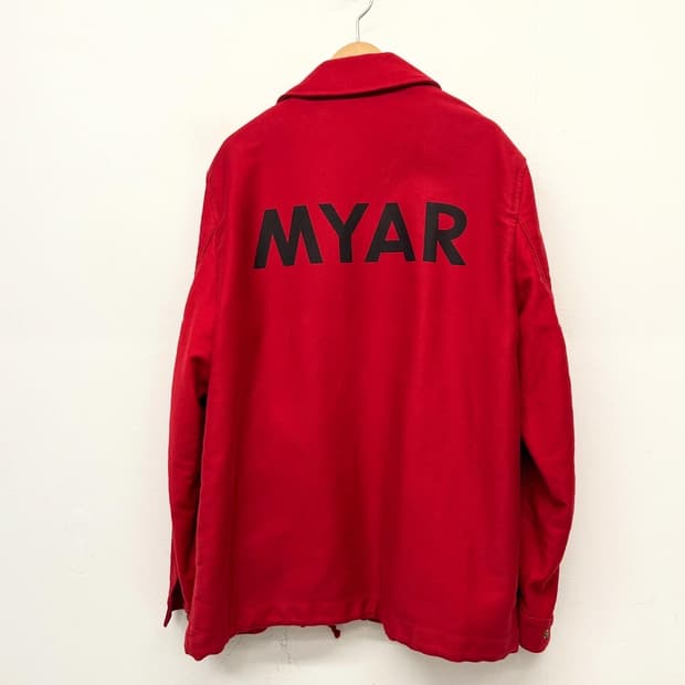 MYAR 마이어 레드 코튼 자켓