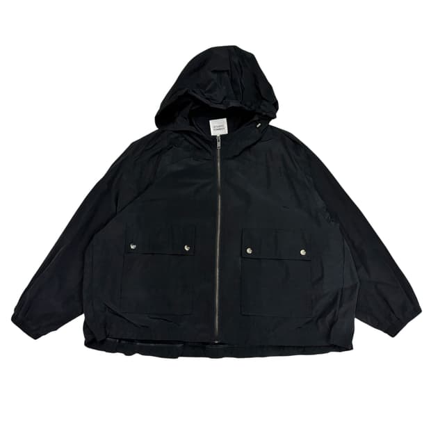 스튜디오톰보이 블랙 투포켓 후디점퍼