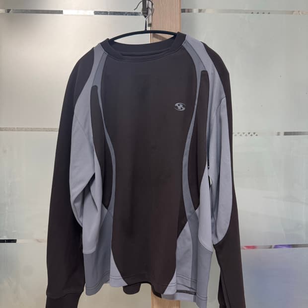 23fw 산산기어 슬래쉬 슬래시 져지 롱슬리브 브라운