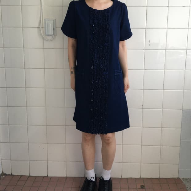 Frill puff onepiece