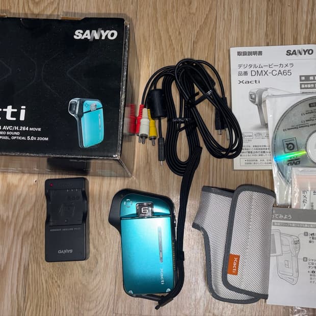 산요 작티 ca65 빈티지 캠코더 디카 풀박스 sanyo xacti