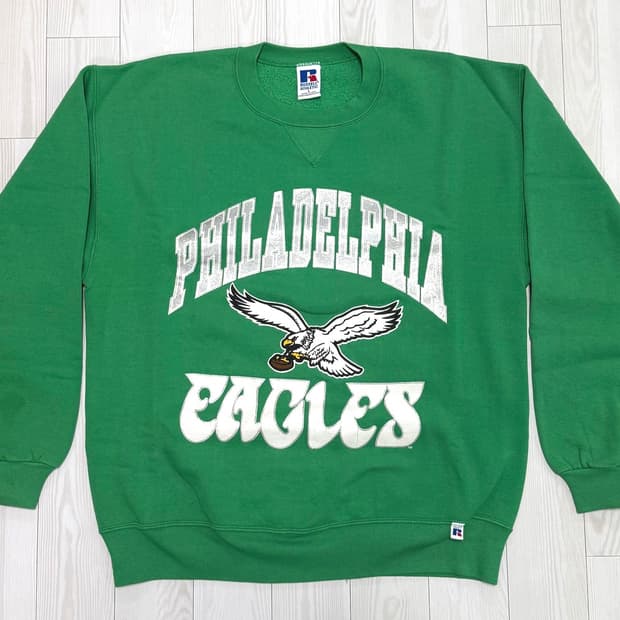 90s 러셀 필라델피아 이글스 스웻셔츠 L