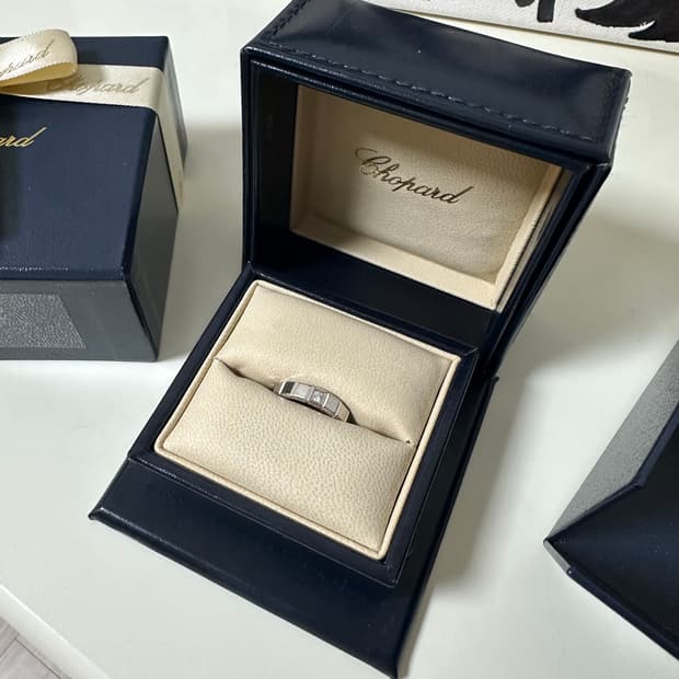 쇼파드 아이스큐브 1P 다이아 반지 7호 화이트골드