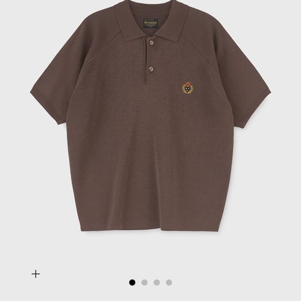 헤리티지플로스 니트 폴로셔츠 (brown/M size)