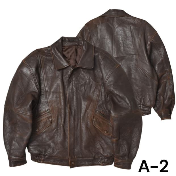 90S A-2 양가죽 항공점퍼 플라이트 자켓 M N1117