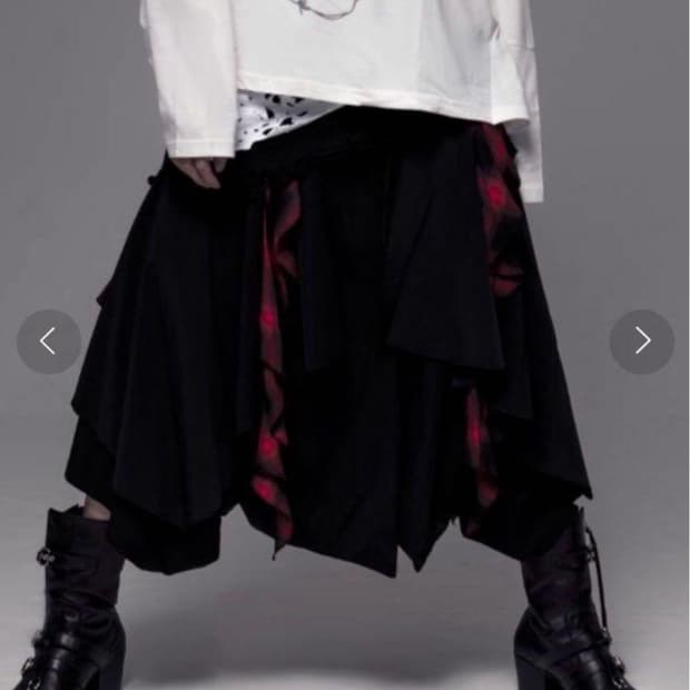 civarize 시버라이즈 레이어드 와이드 팬츠 중성계 락시크