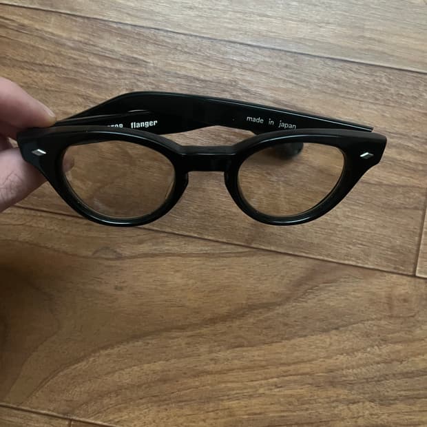 이펙터 플렌저 flanger 검정 뿔테 안경 made in japan