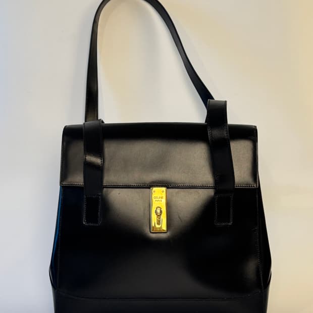 CELINE(셀린느) 세즈 사티네 카프스킨 토트백