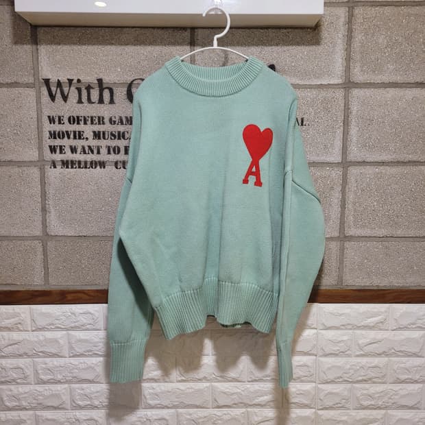 아미 빅하트로고 니트 S