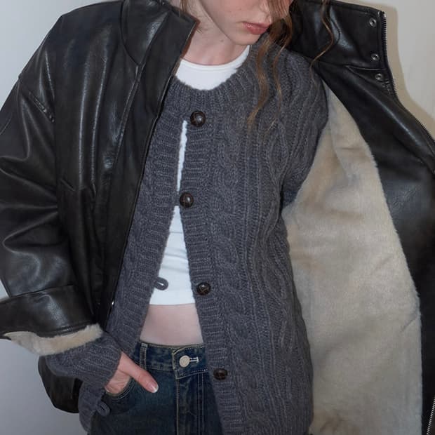 에트몽 레더퍼코트 블랙