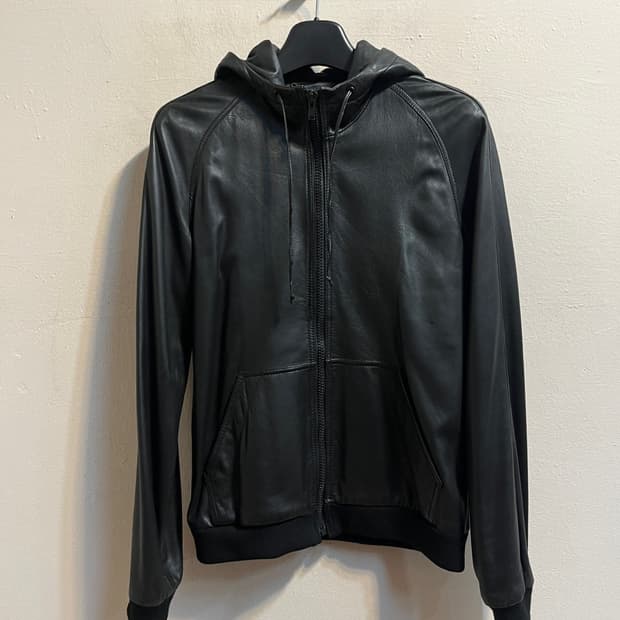 마크 제이콥스 레더 집업 후디 자켓