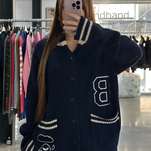 베이프 Gorilla Wool 사루자수 패치울니트가디건