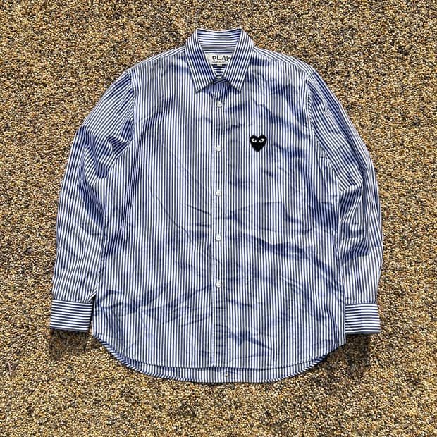 꼼데가르송(Comme des garcons)블랙와팬 스트라이프 셔츠