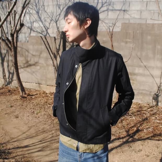 john lawrence sullivan 벨크로 비대칭 자켓