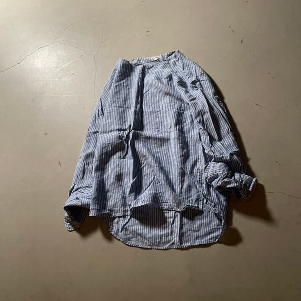 스티븐 알렌 스트라이프 셔츠 티