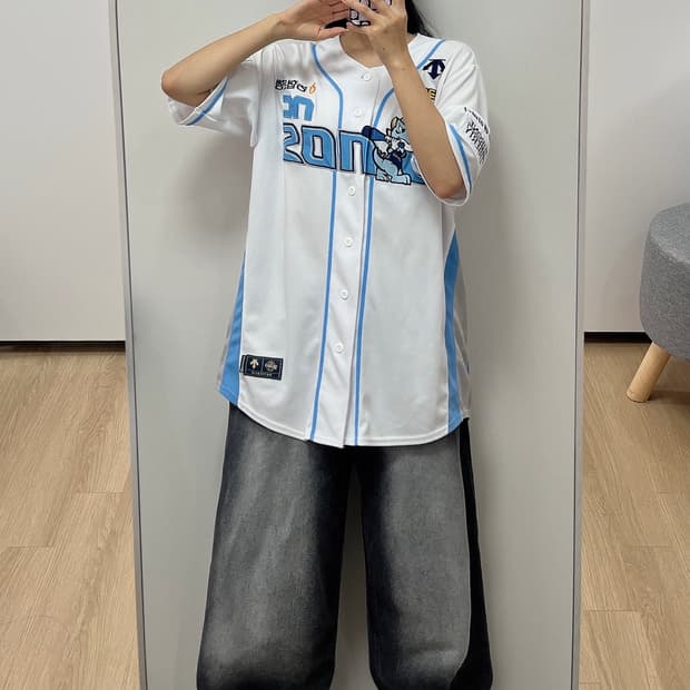 NC다이노스 데상트 박건우 마킹 어센틱 반팔 유니폼 105