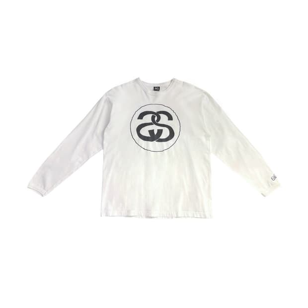 00’s stussy 아이보리 긴팔 티셔츠 L 