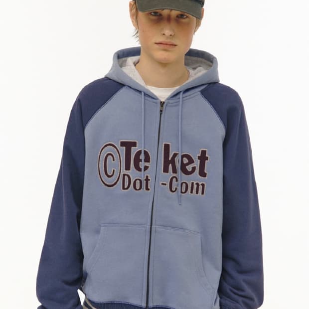 테켓 후드집업 블루 L사이즈 판매합니다